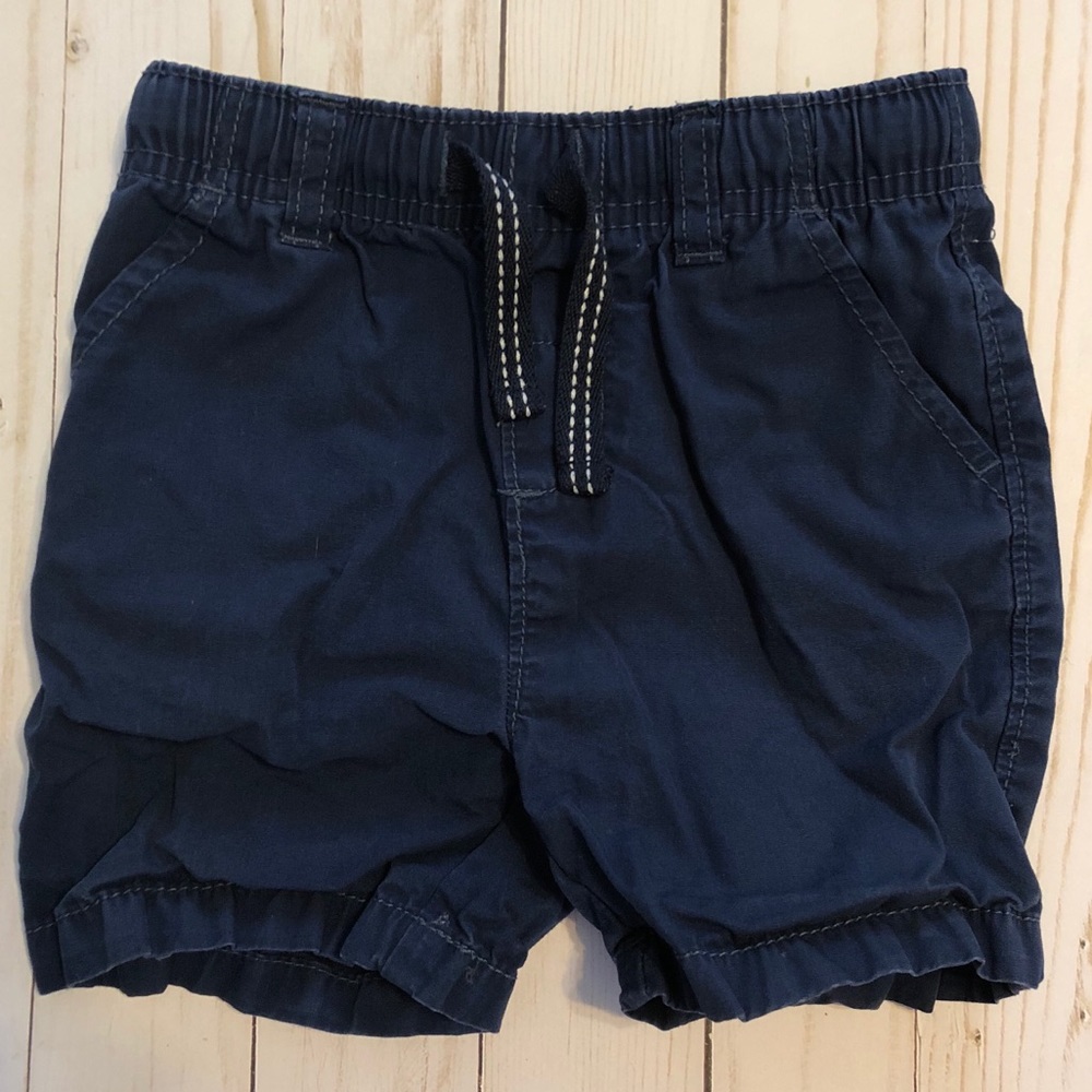 Boys navy poplin shorts